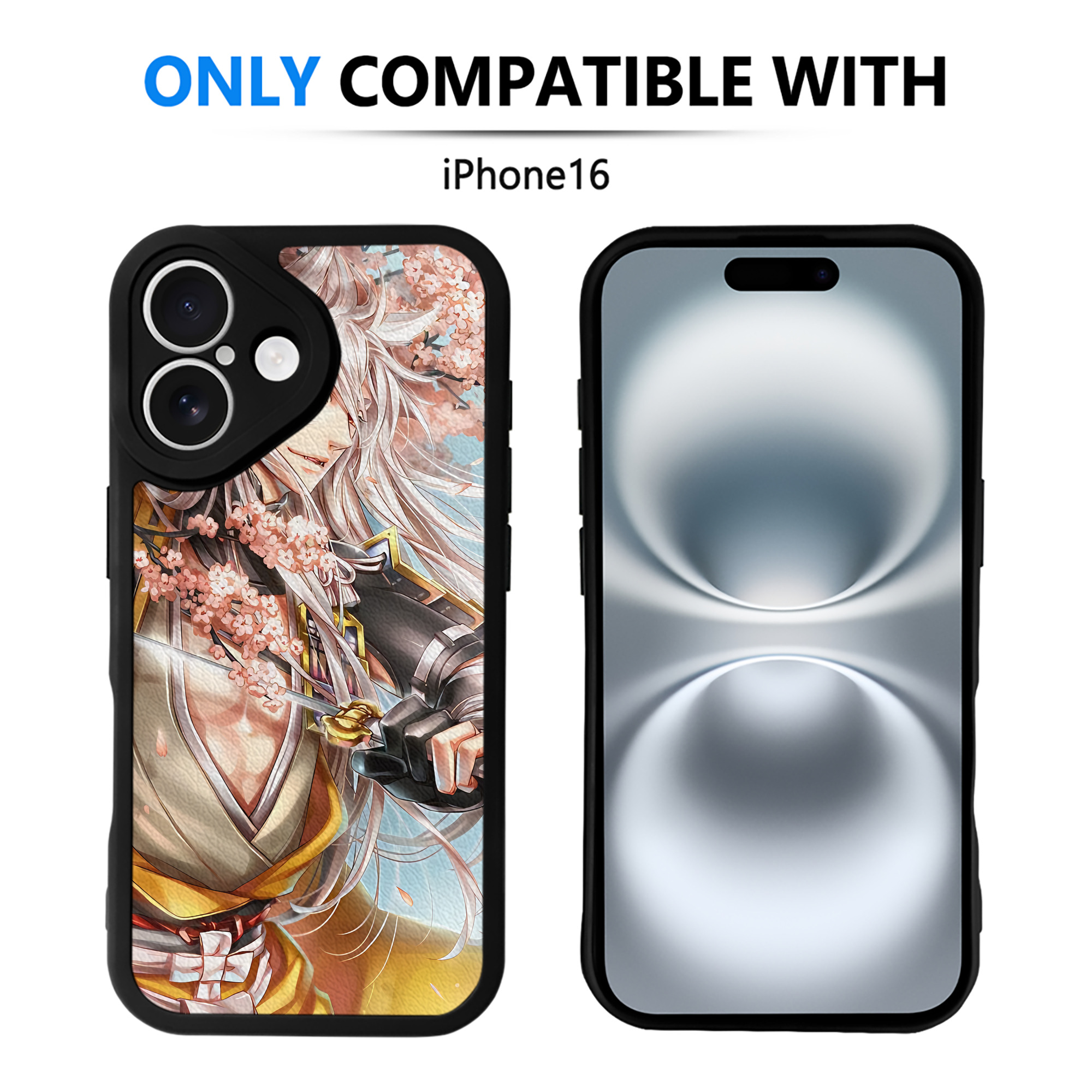 （画像用） 刀剣乱舞 Touken Ranbu 【iPhone 16シリーズ対応】シリコンスマホケース（レザー調） 材質：シリコン